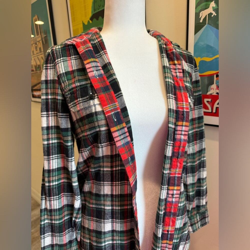 Madewell Plaid Flannel Shirt - Size XS - Picture 3 of 6